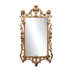 19th Century Giltwood English Chippendale Style Mirror