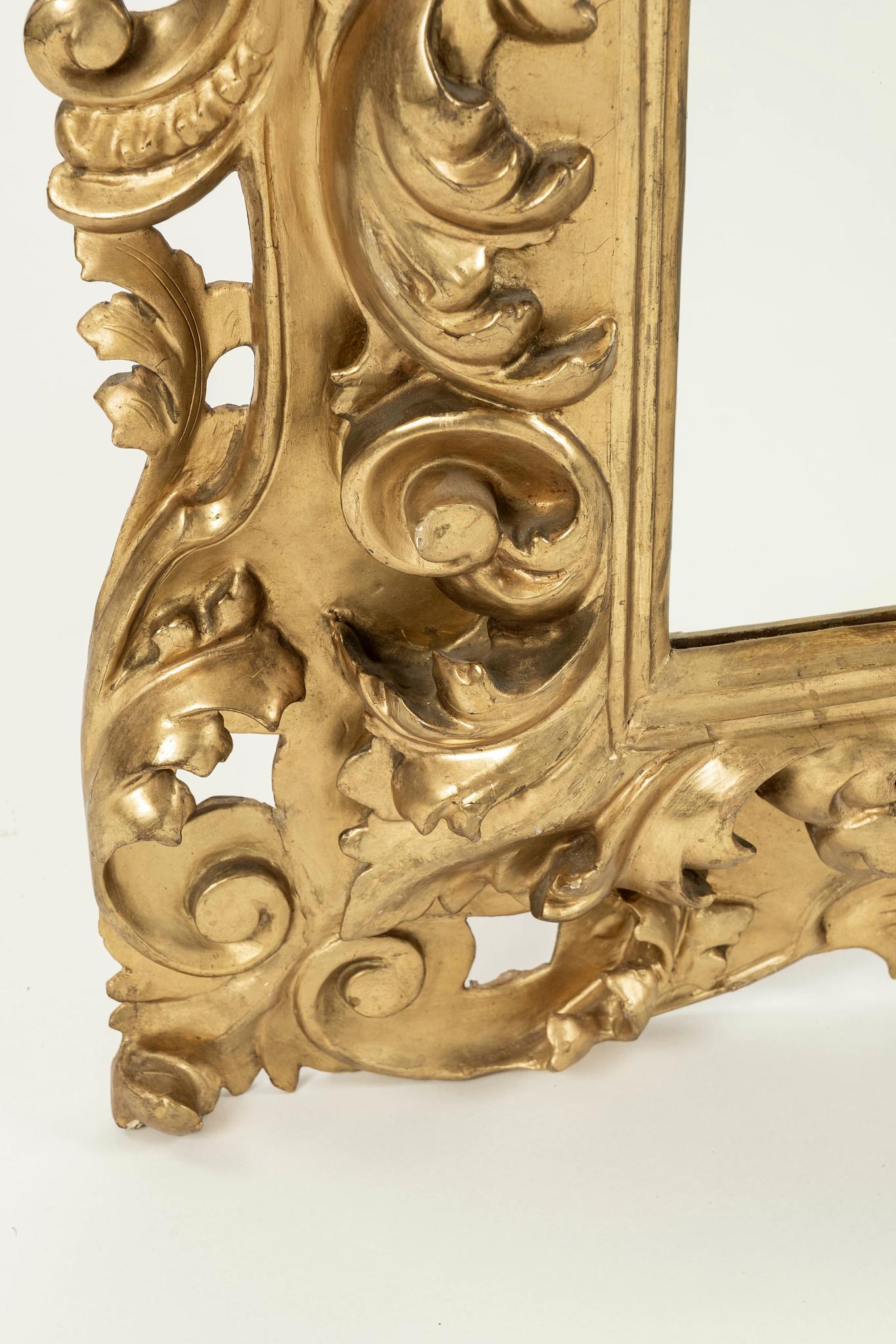 19th Century Giltwood Florentine Mirror For Sale 3