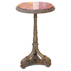 Gueridon in legno dorato del XIX secolo