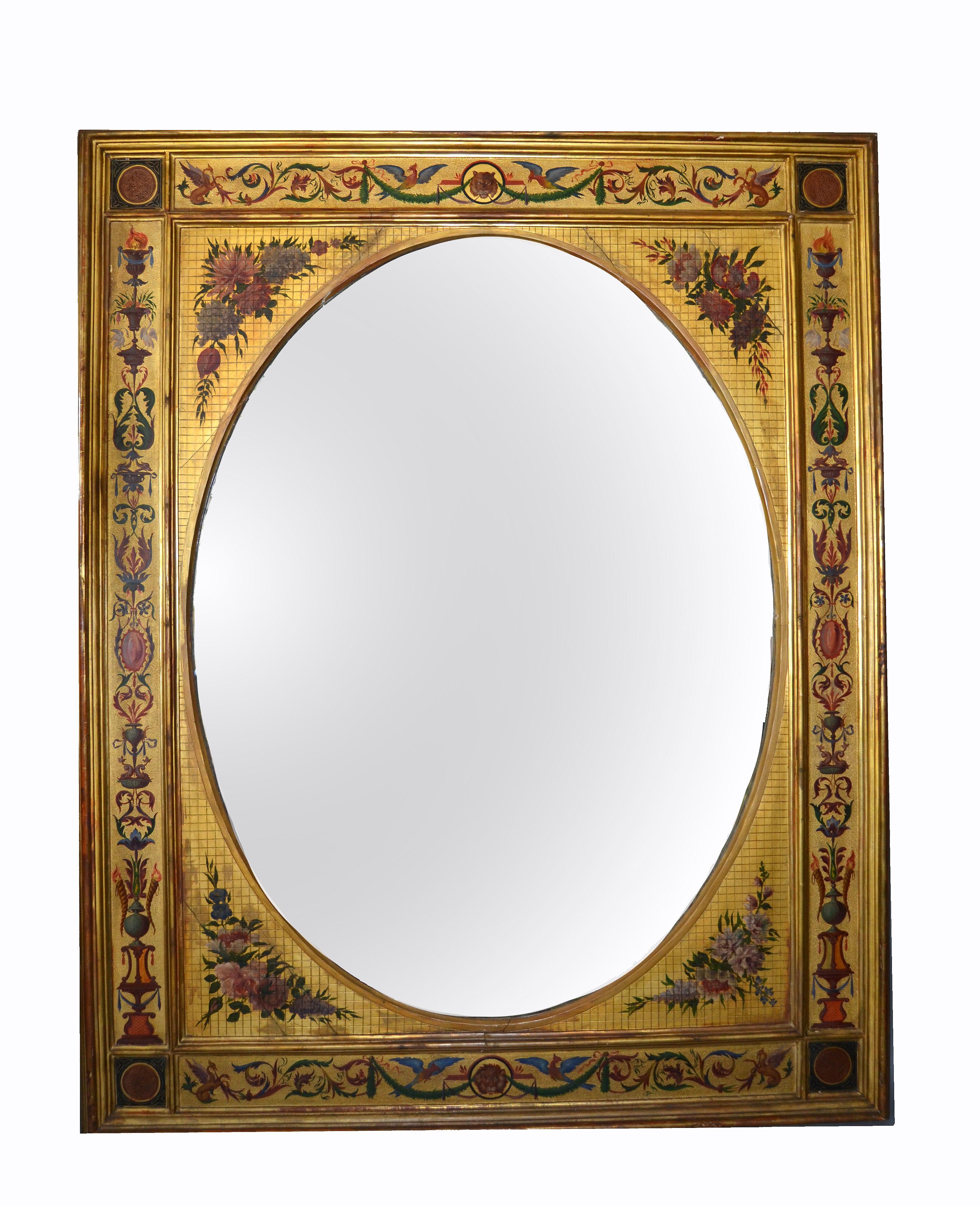 19th Century Giltwood Italian Wall Mirror For Sale 6