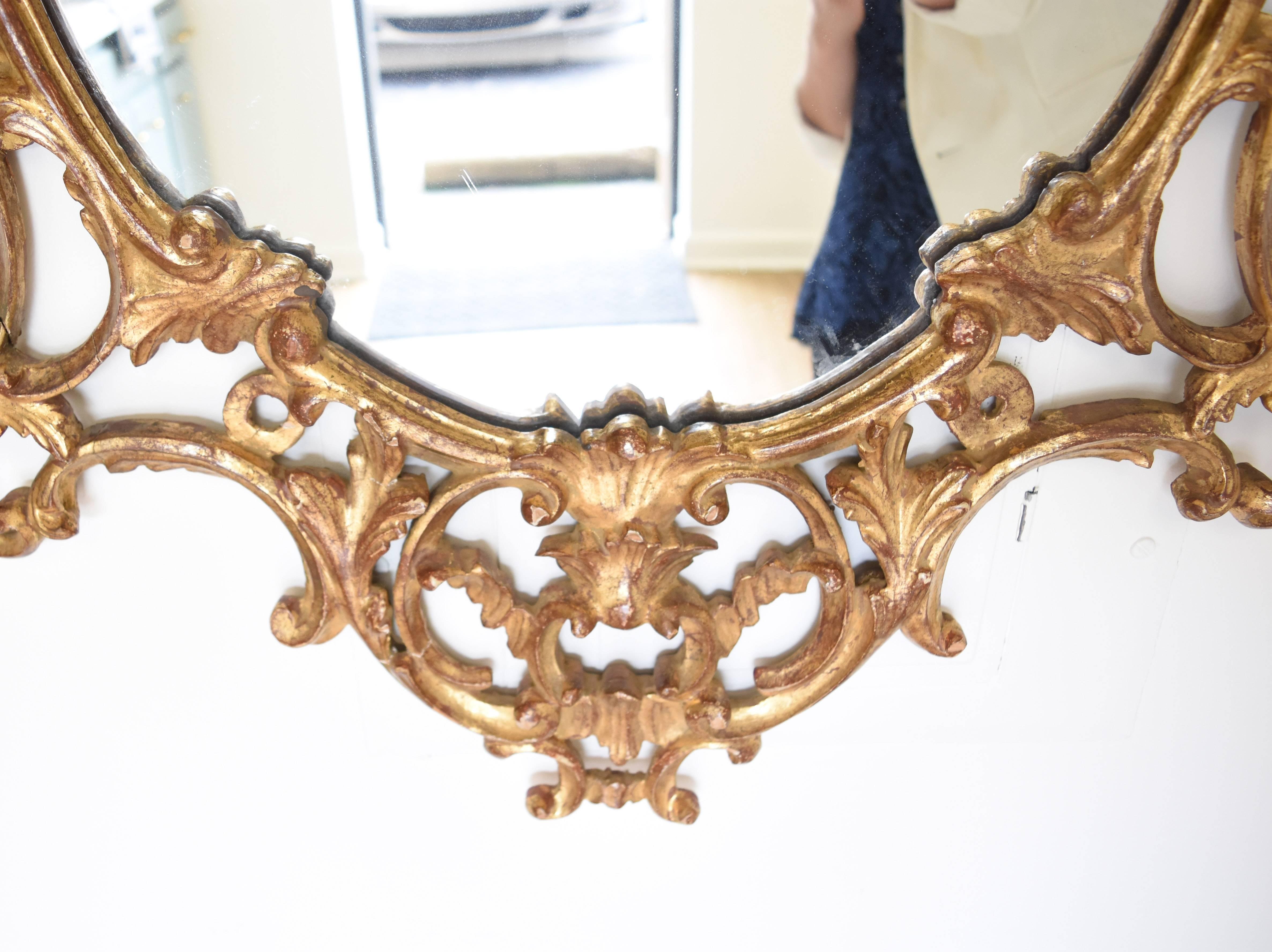 19th Century Giltwood Mirror In Good Condition In Nashville, TN