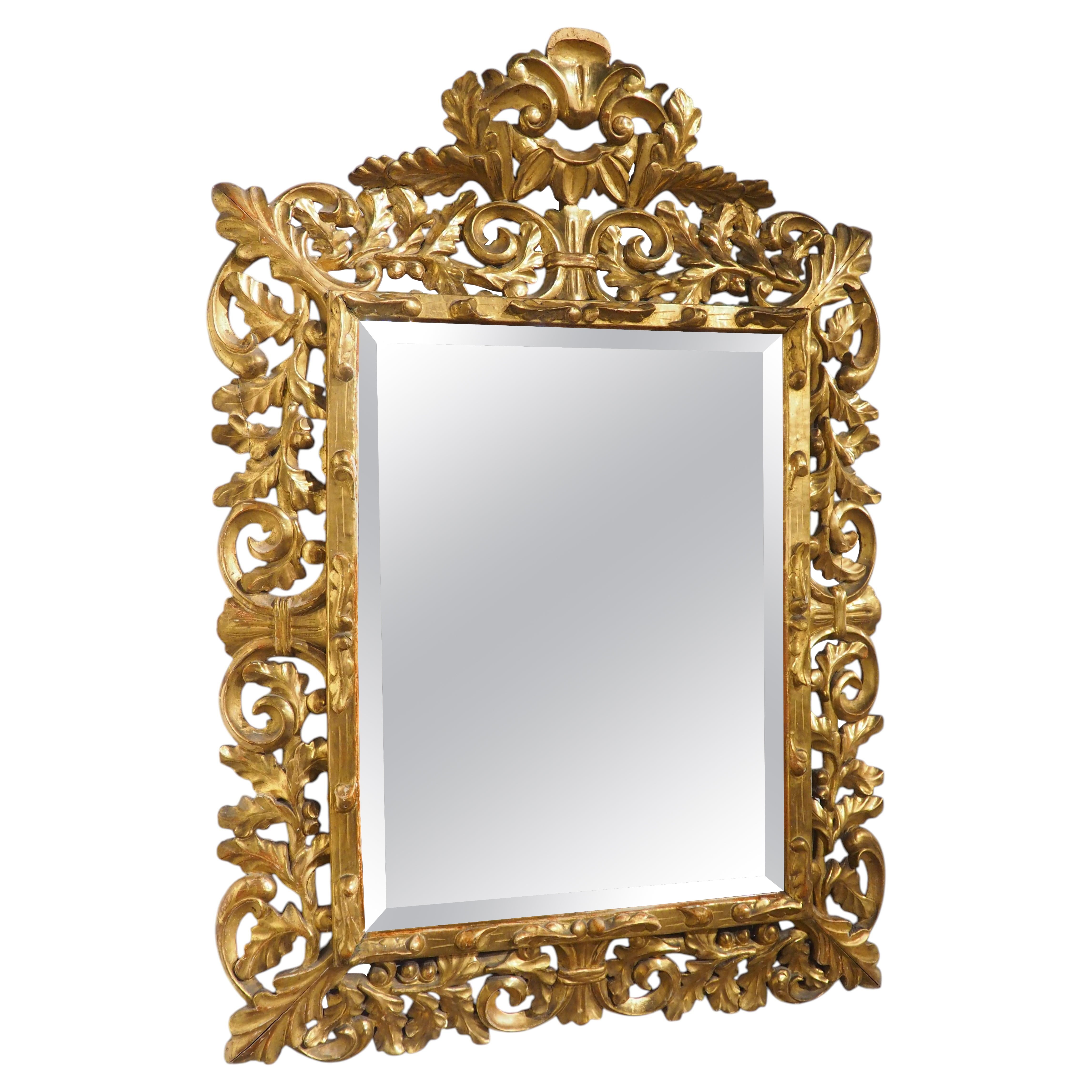 19th Century Giltwood Mirror from Florence, Italy