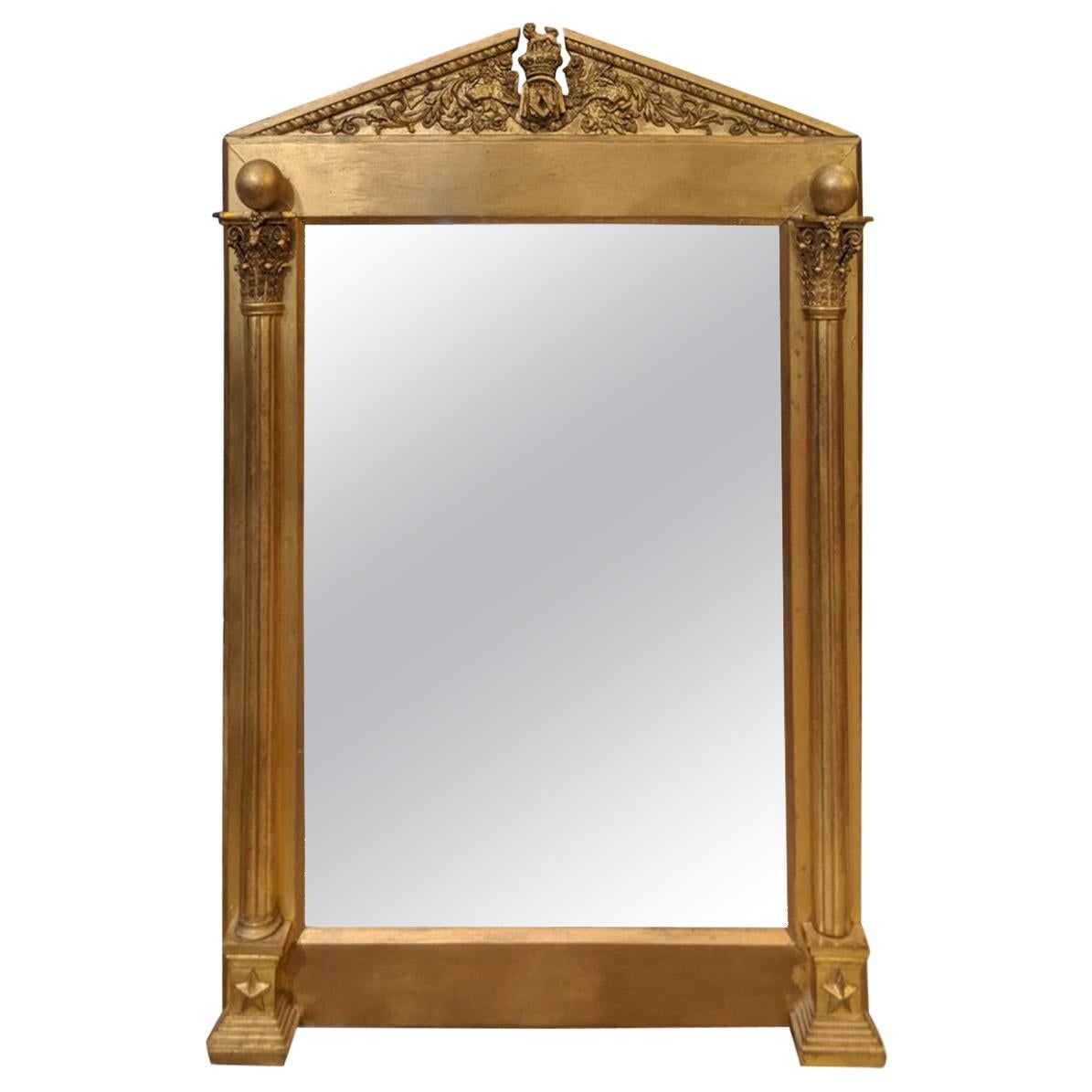 19th Century Giltwood Occasional Mirror in the style of Sir Lawrence Alma-Tadema