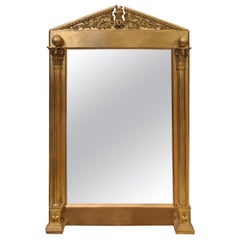 Specchio d'occasione in legno dorato del XIX secolo nello stile di Sir Lawrence Alma-Tadema