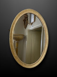 19th Century Giltwood Oval Wall Mirror
