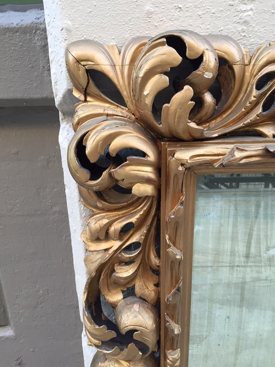 19th Century Giltwood Rococo Style Mirror For Sale 2