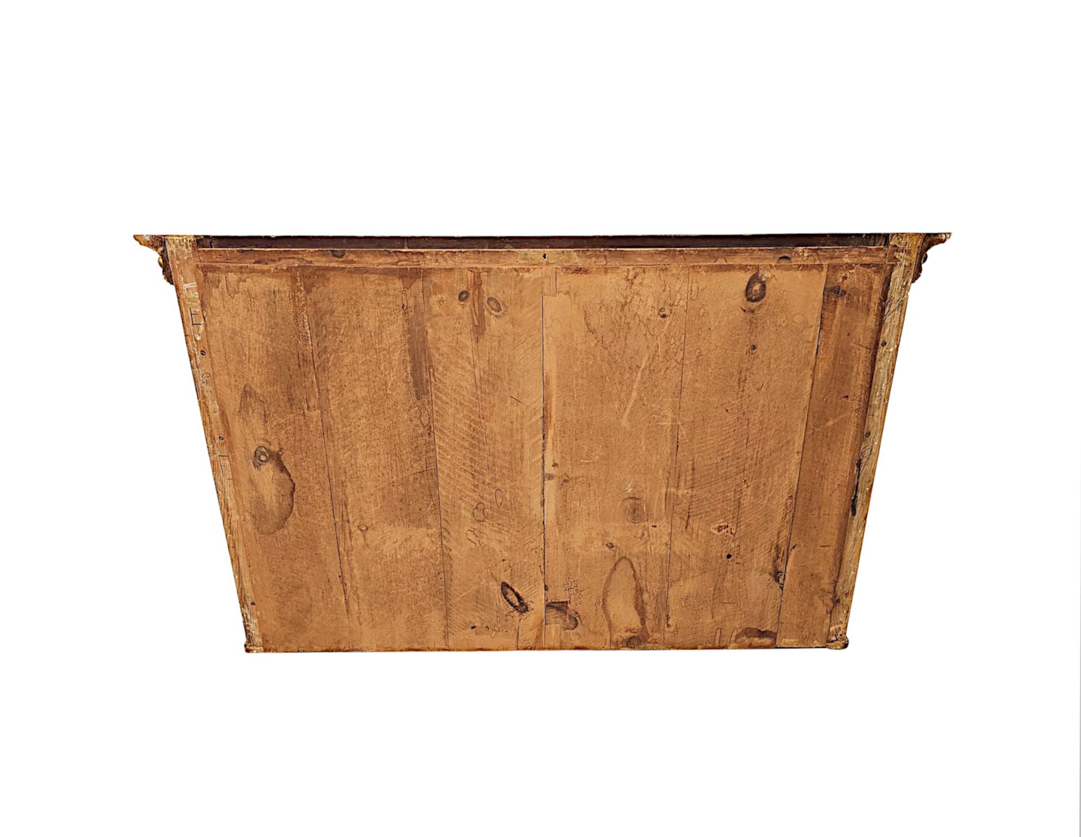 19th Century Giltwood Tryptych Glass Overmantel Mirror For Sale 2