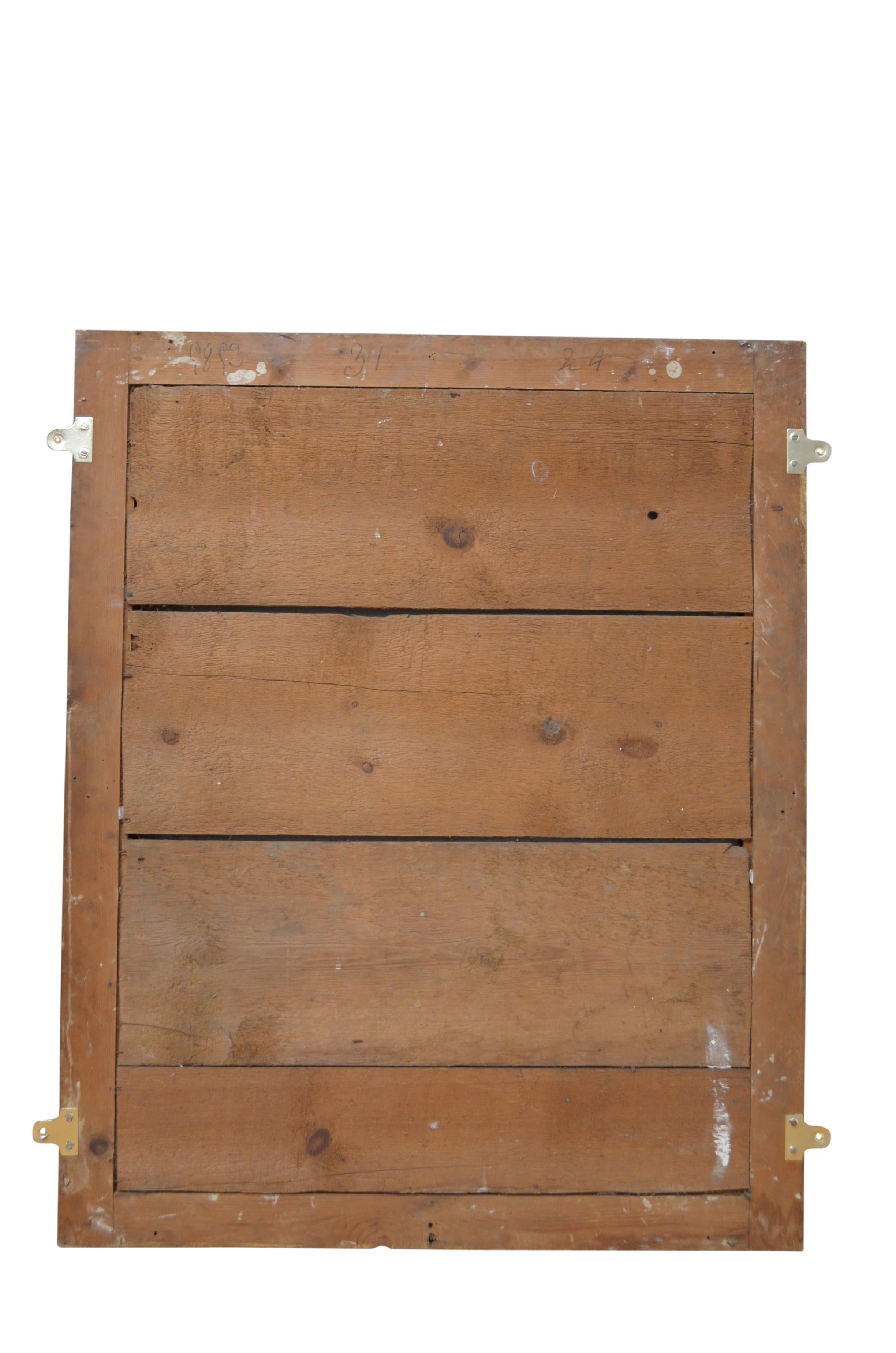 Specchio da parete dorato francese del XIX secolo H100cm in vendita 2