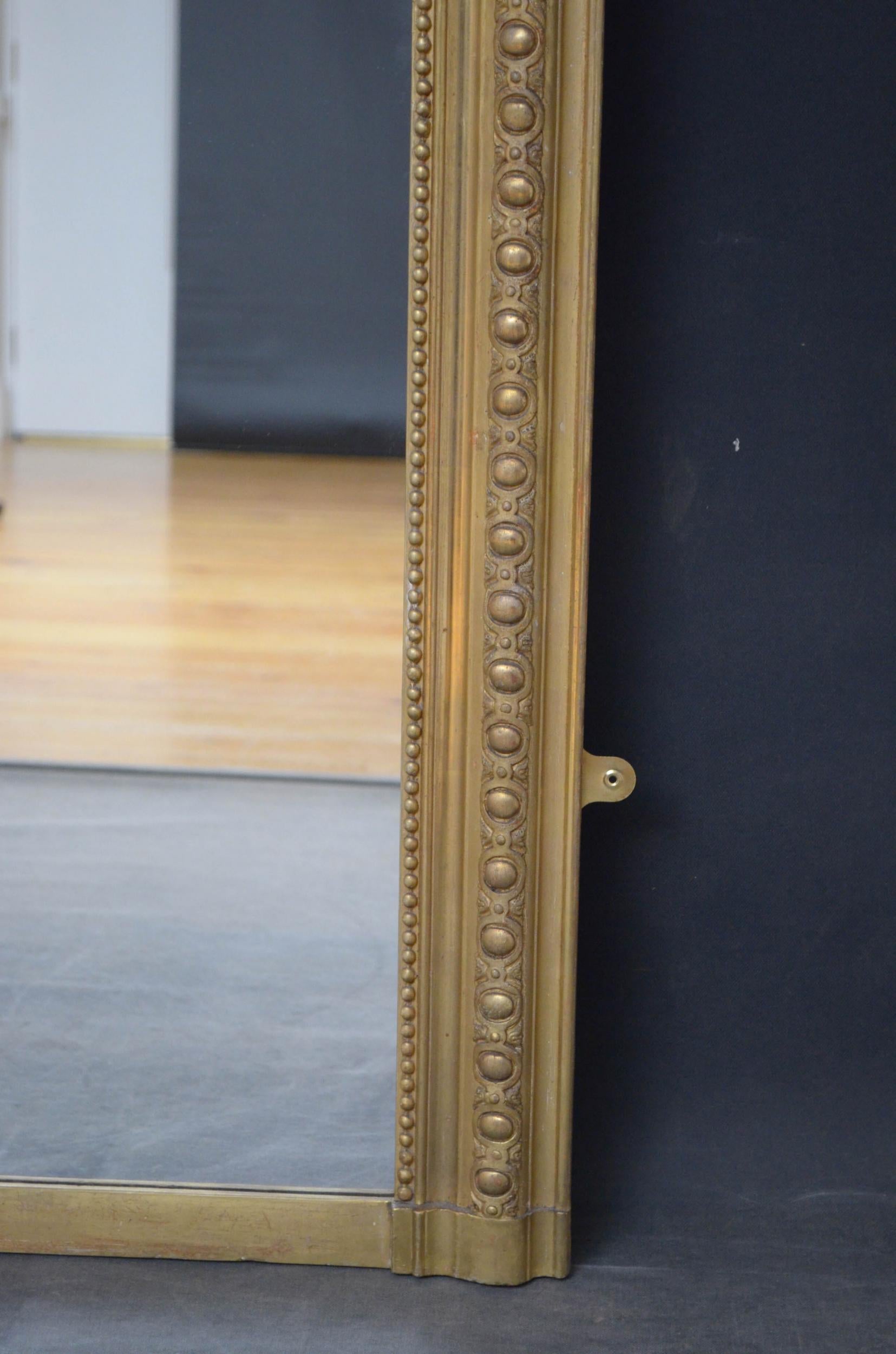 19th Century Giltwood Wall Mirror For Sale 7