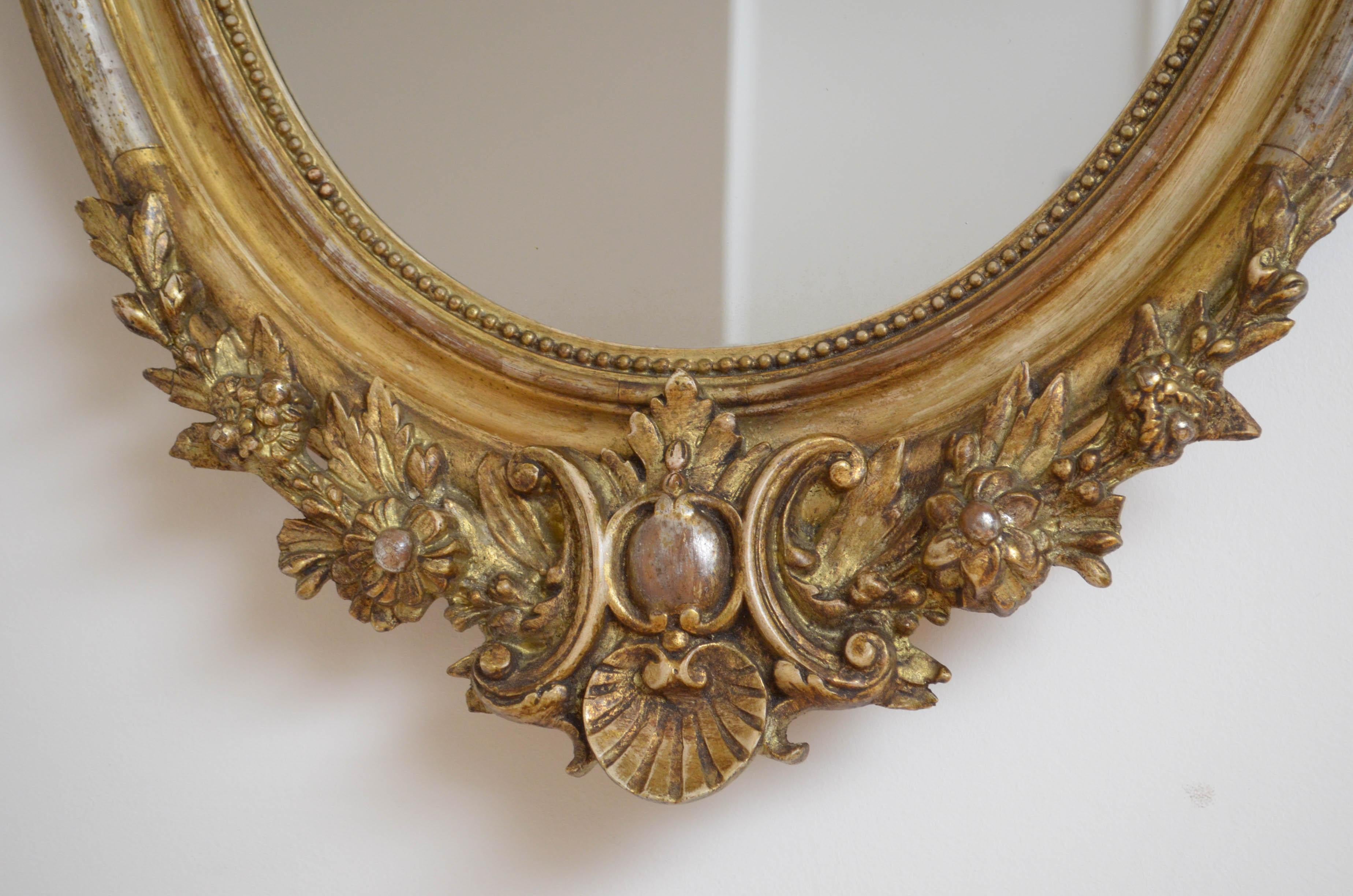 Victorian 19th Century Giltwood Wall Mirror