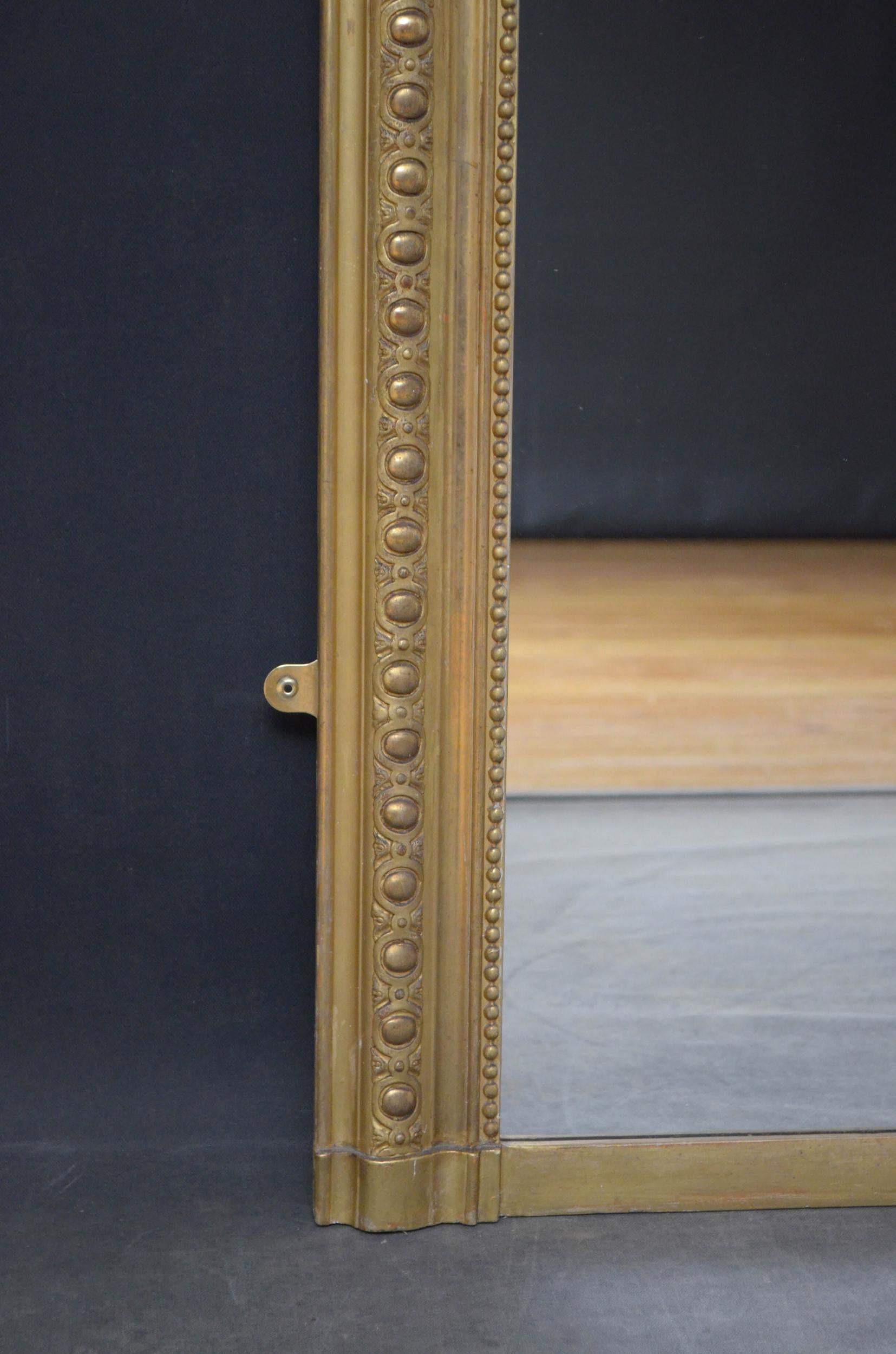 French 19th Century Giltwood Wall Mirror For Sale