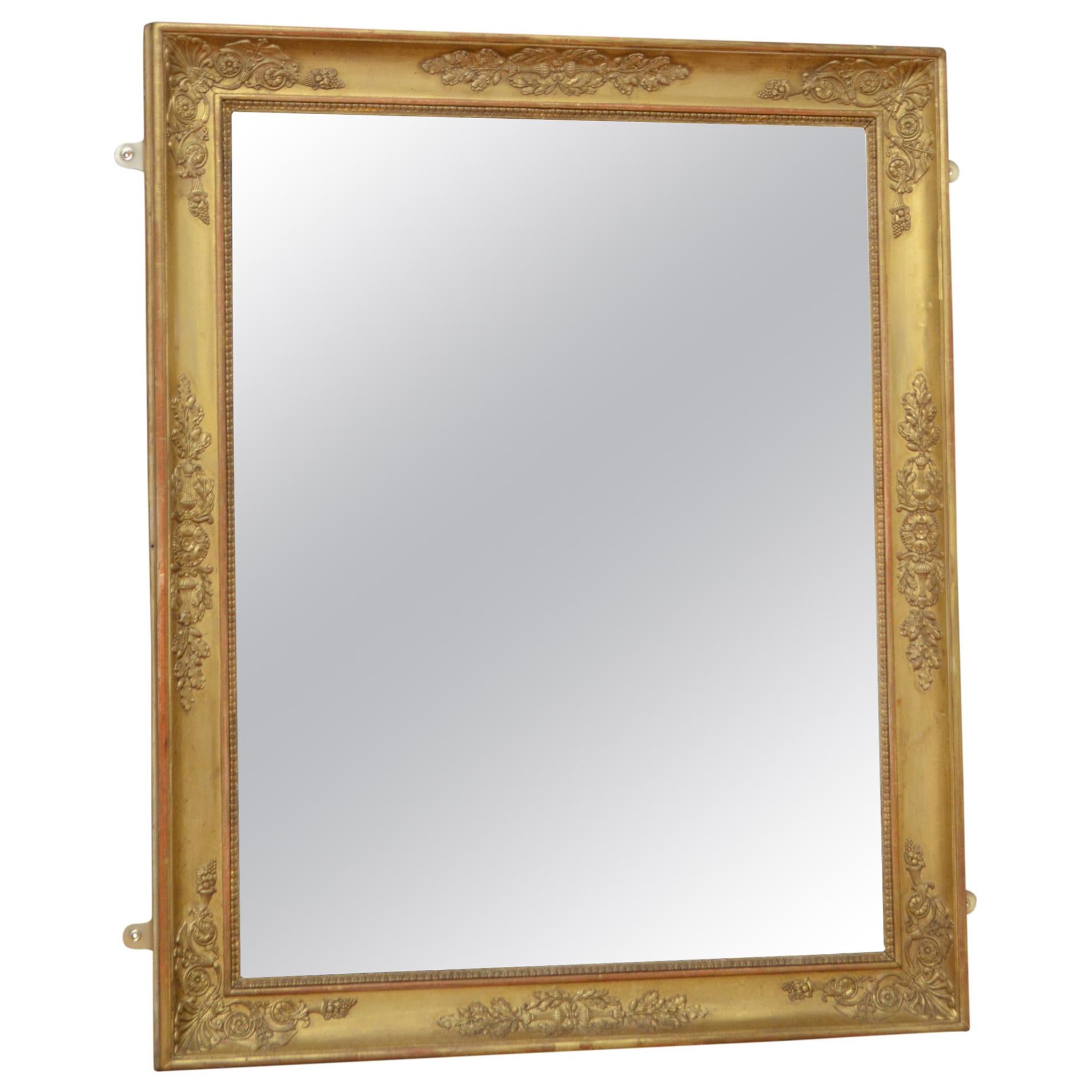 19th Century Giltwood Wall Mirror For Sale