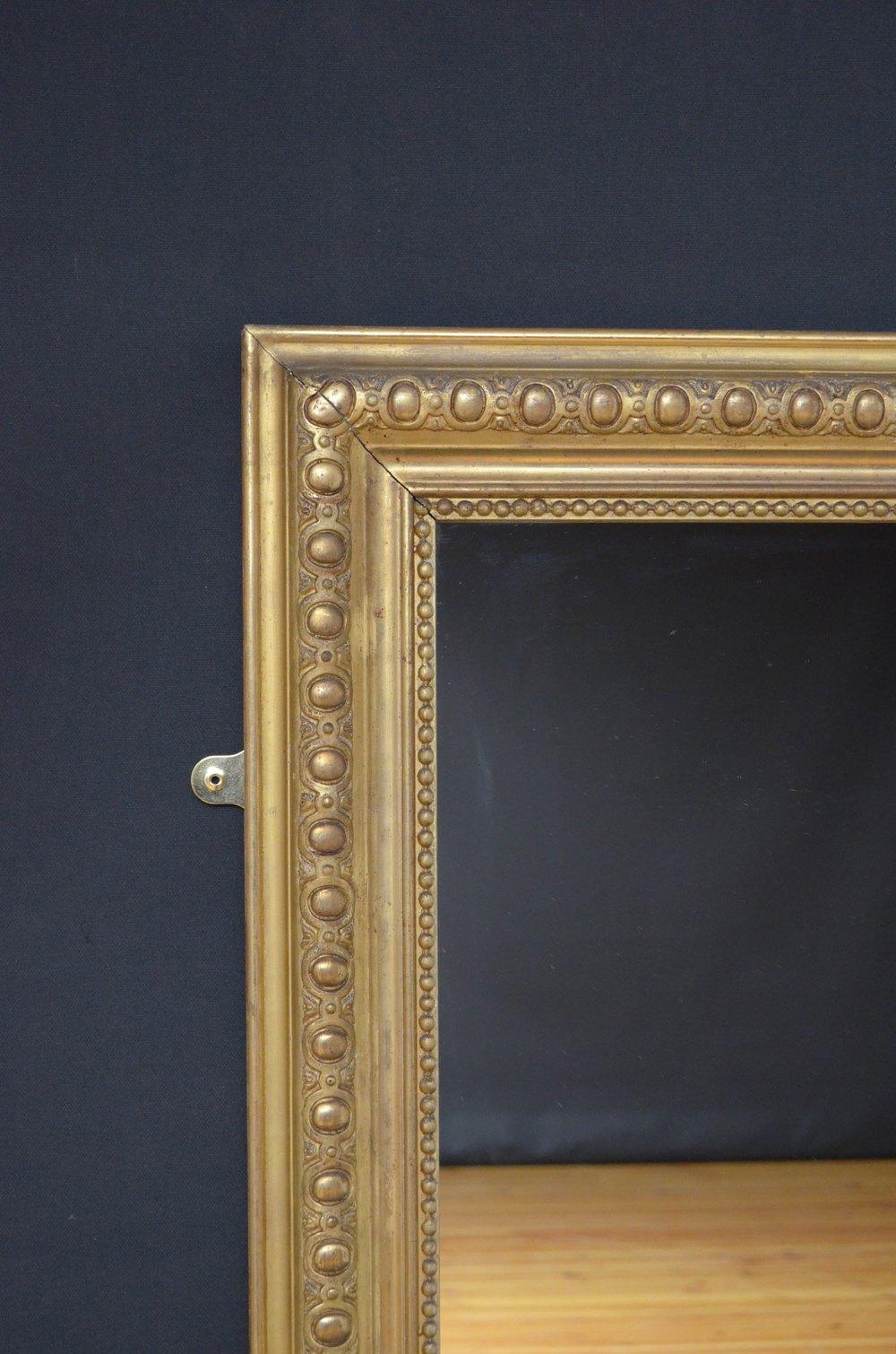 Espejo de pared de madera dorada del siglo XIX H154cm Francés en venta