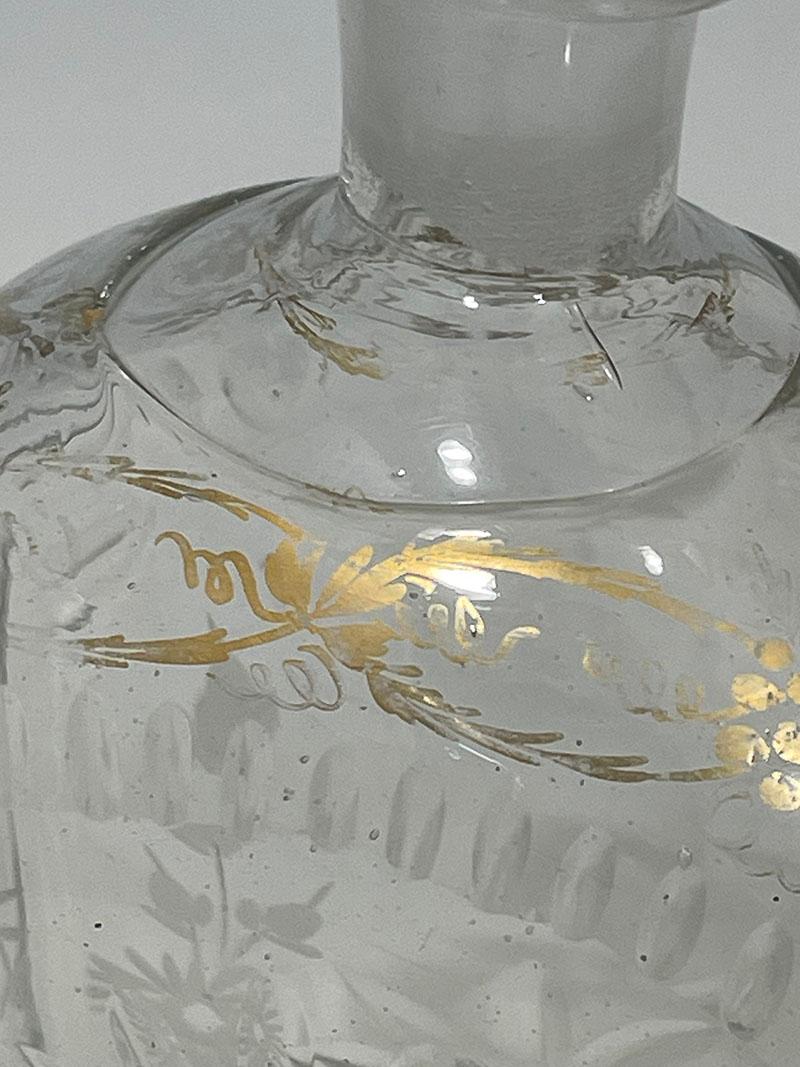 Glaskaraffe aus dem 19. Jahrhundert im Angebot 2