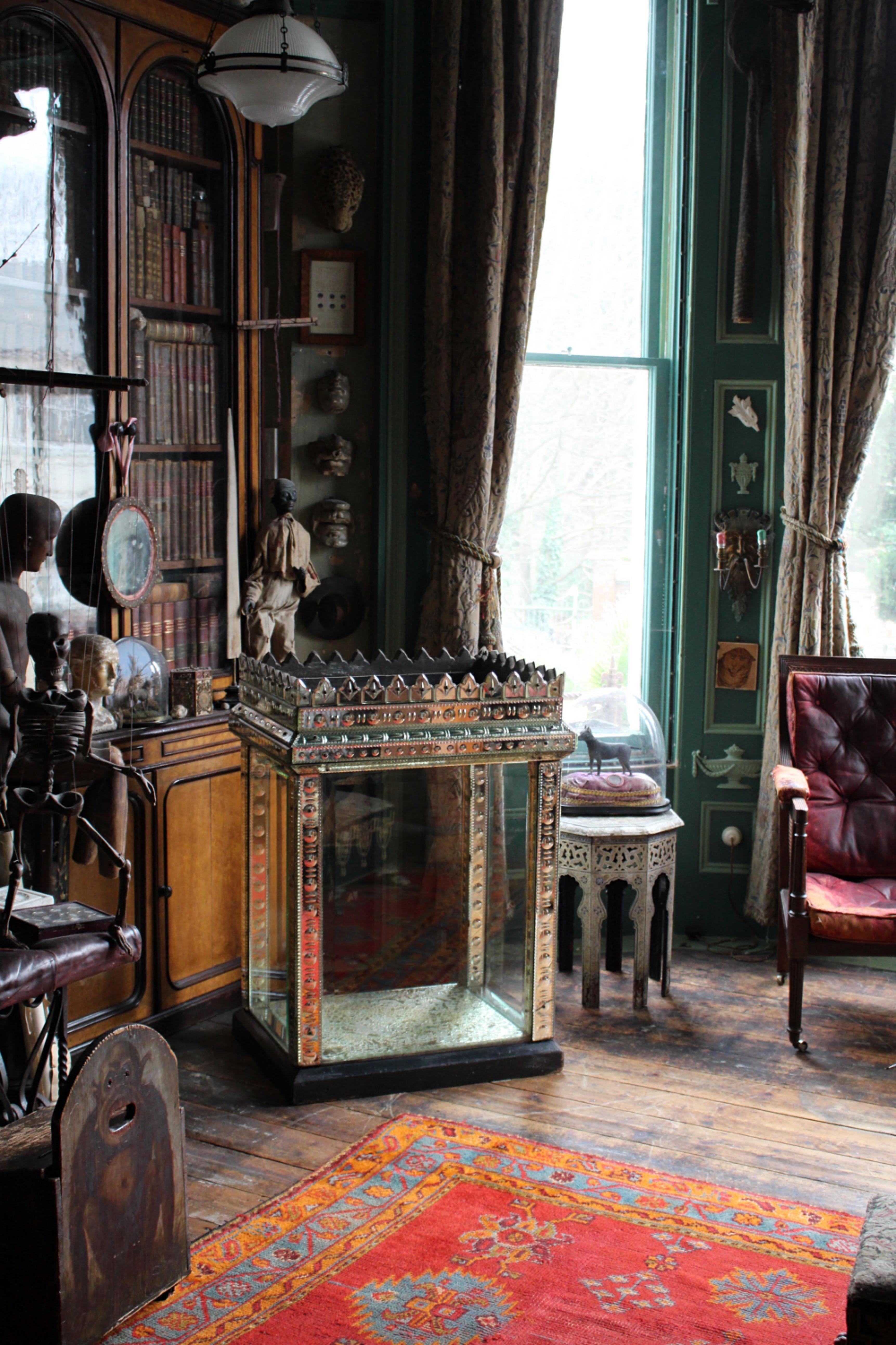19th Century Glass & Mirrored Venetian Vitrine Display Case Curio Cabinet 6
