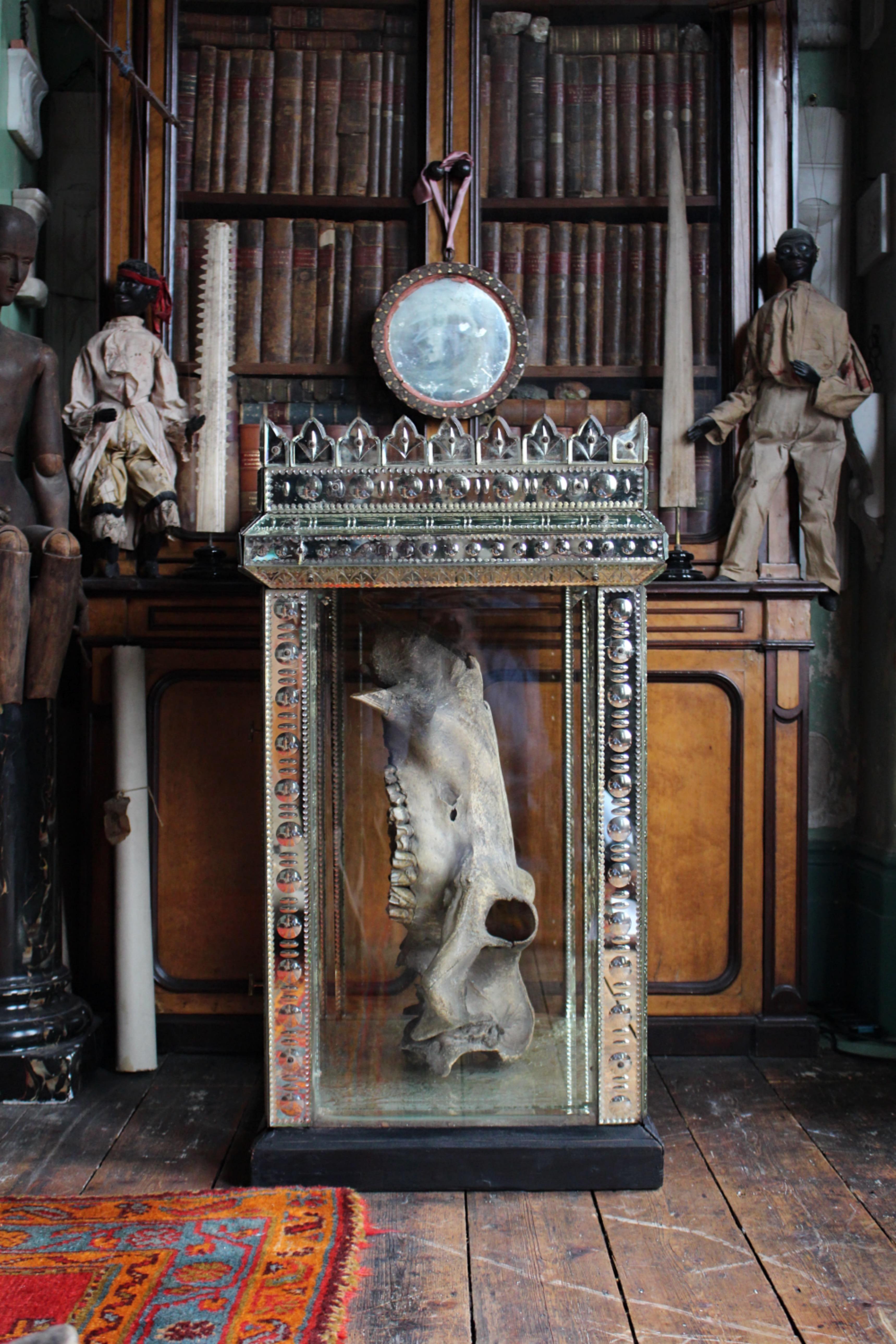 19th Century Glass & Mirrored Venetian Vitrine Display Case Curio Cabinet 10