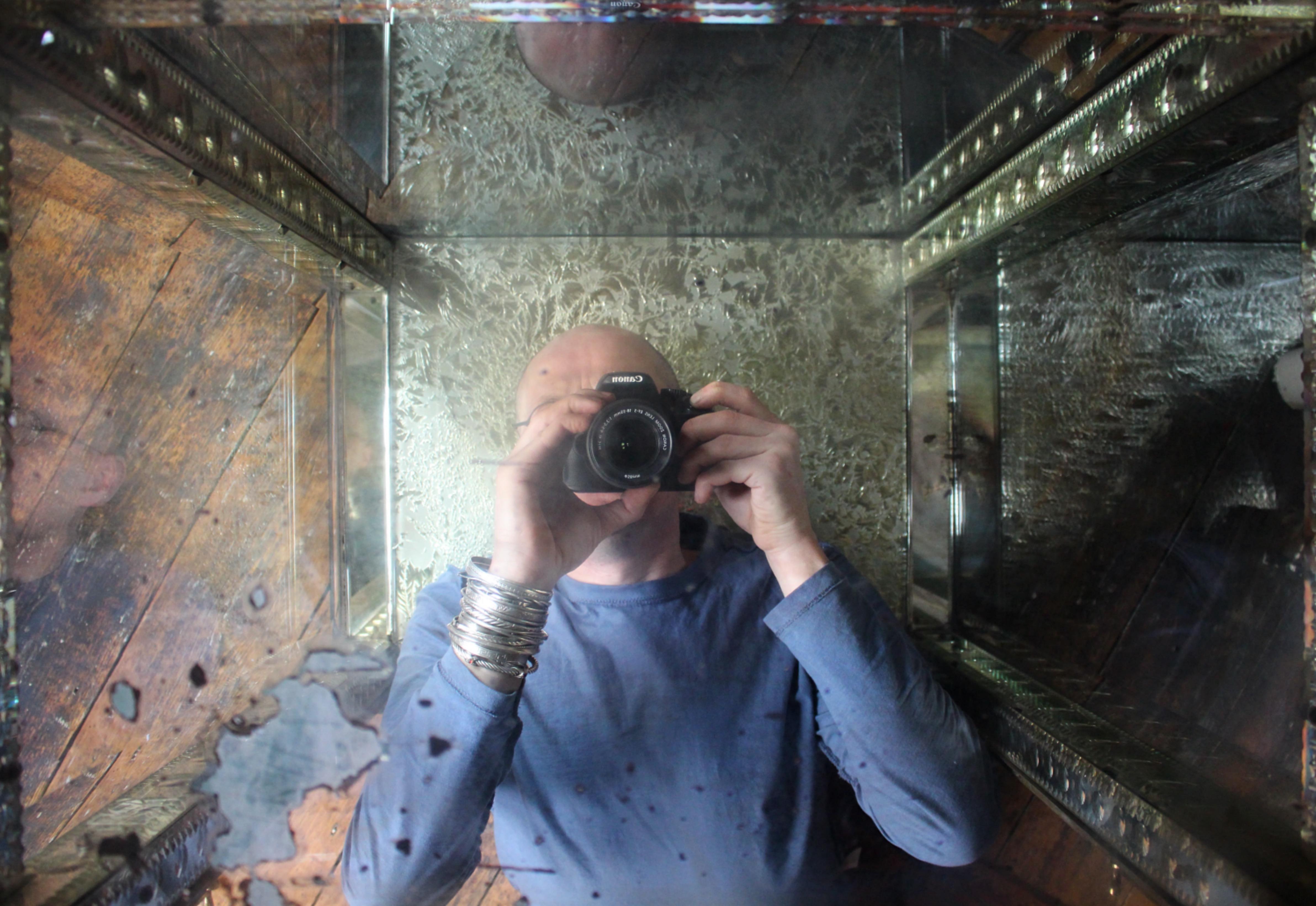 19th Century Glass & Mirrored Venetian Vitrine Display Case Curio Cabinet 14