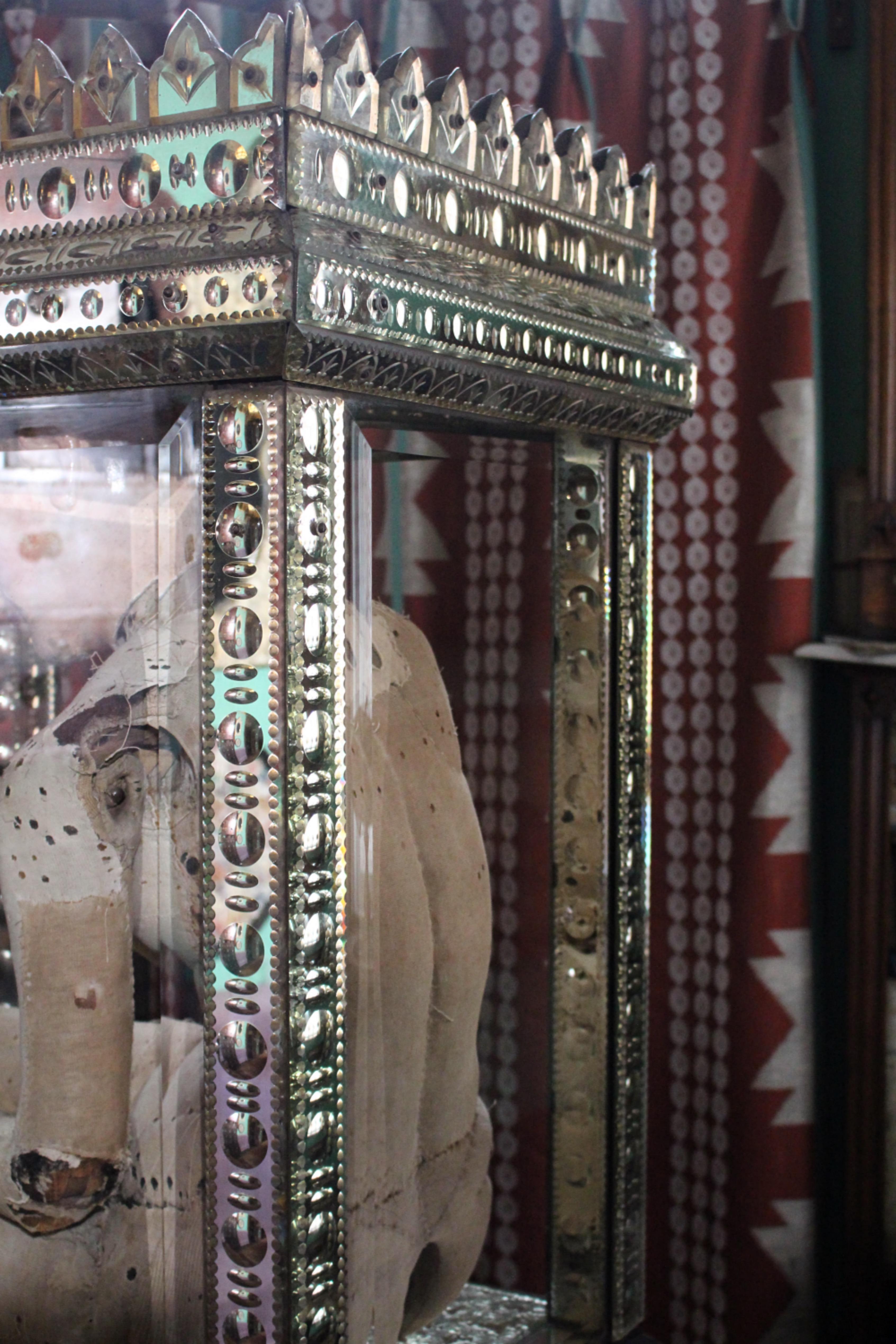 19th Century Glass & Mirrored Venetian Vitrine Display Case Curio Cabinet 3