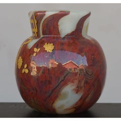 19th Century Glassware with Gold Inclusions and Chinese Decor