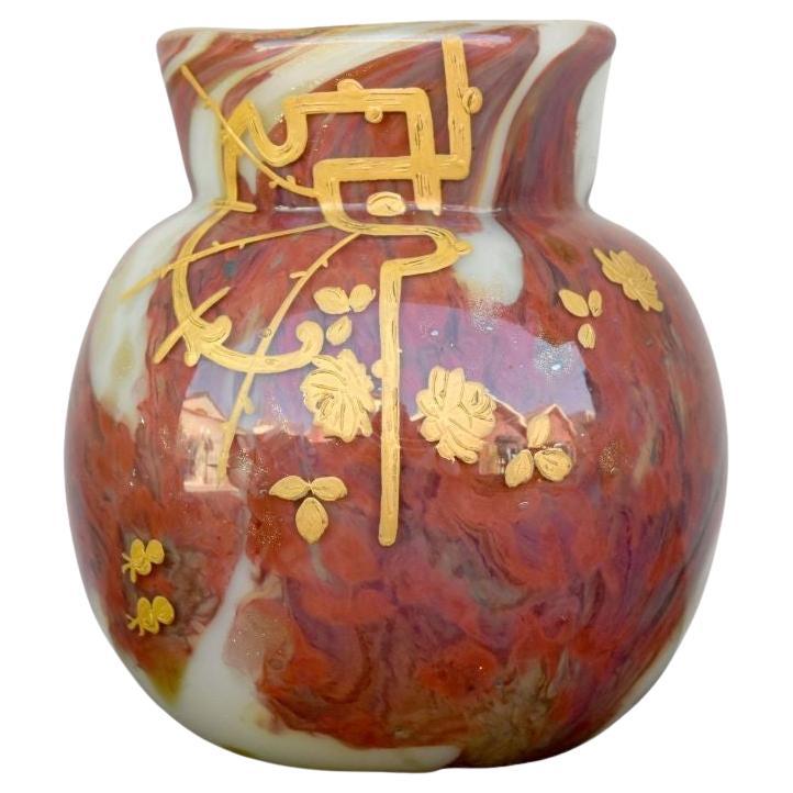 Cristalería del siglo XIX con inclusiones de oro y decoración china