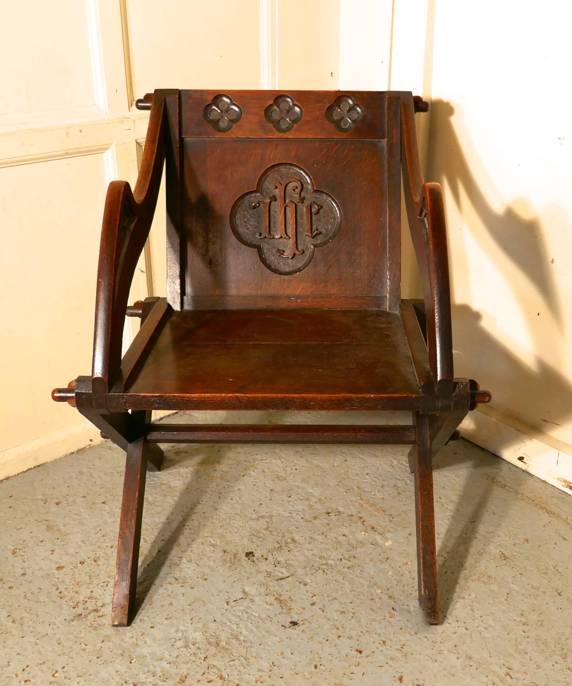 19th Century Glastonbury Oak Chair 2