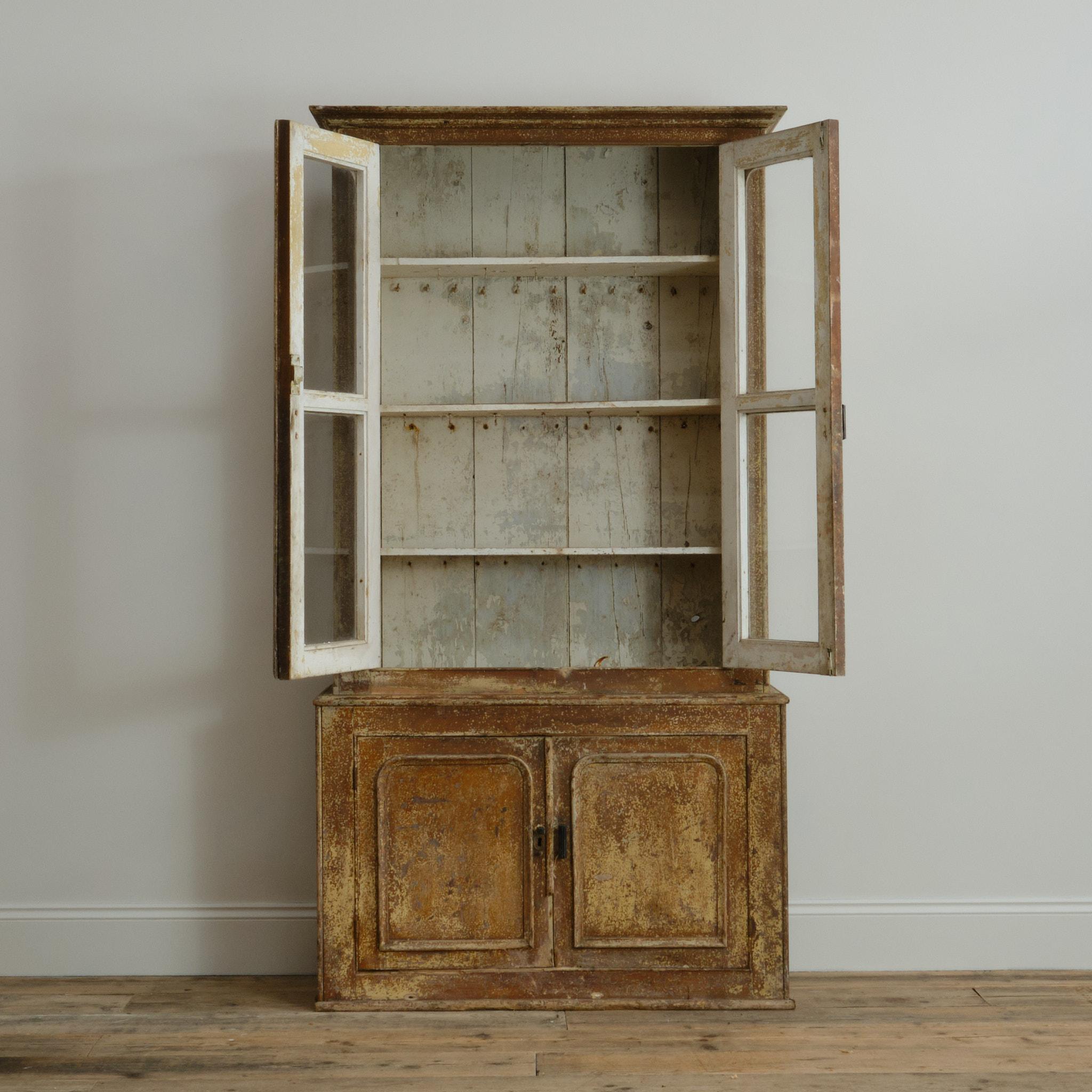 Britannique Armoire émaillée du 19ème siècle en peinture en vente