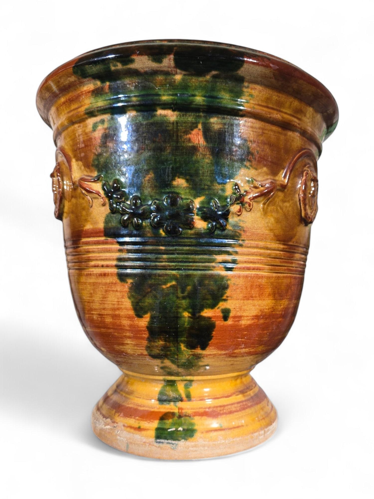 19th Century Glazed Ceramic Planter For Sale 4