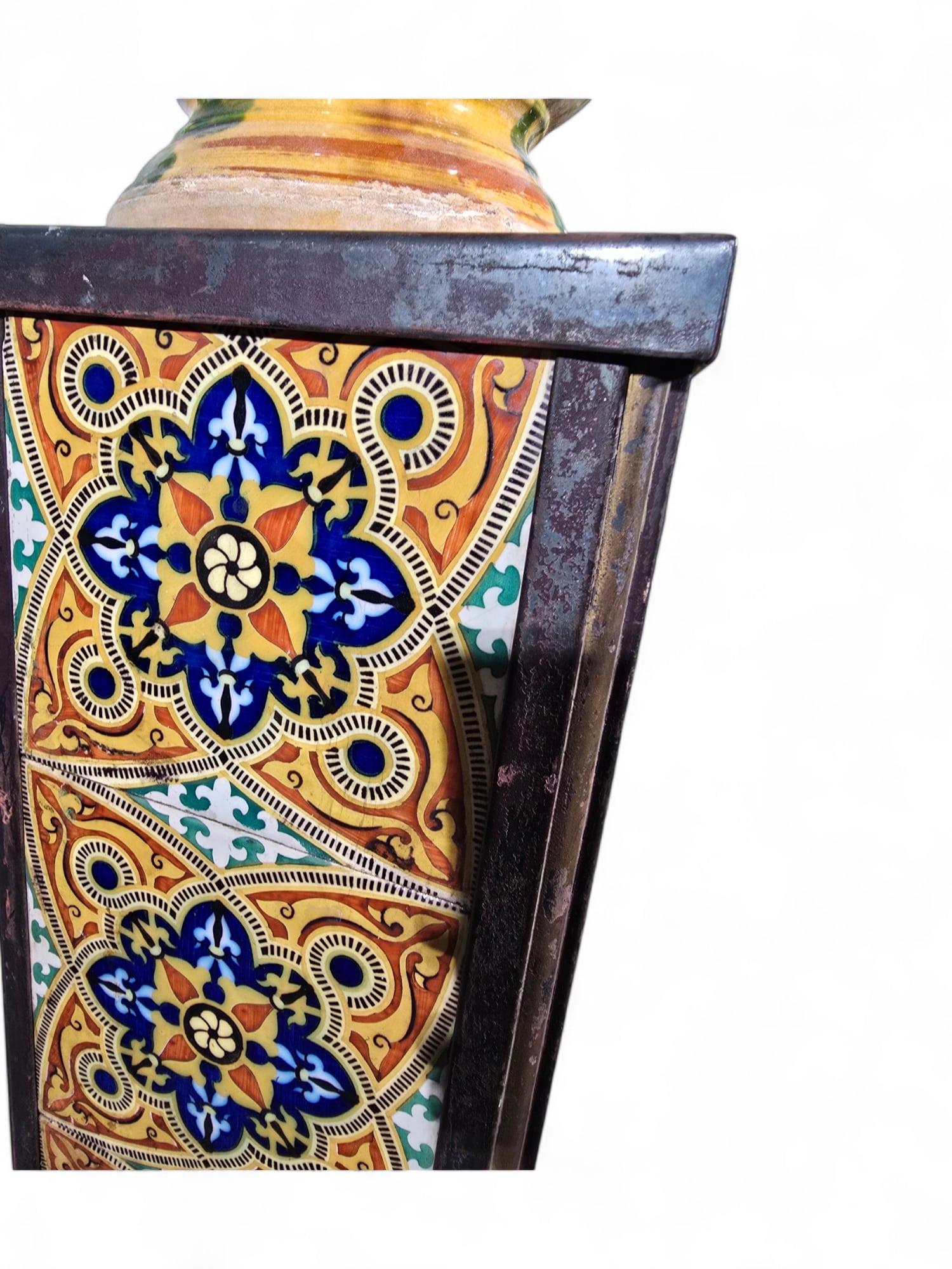 19th Century Glazed Ceramic Planter For Sale 5