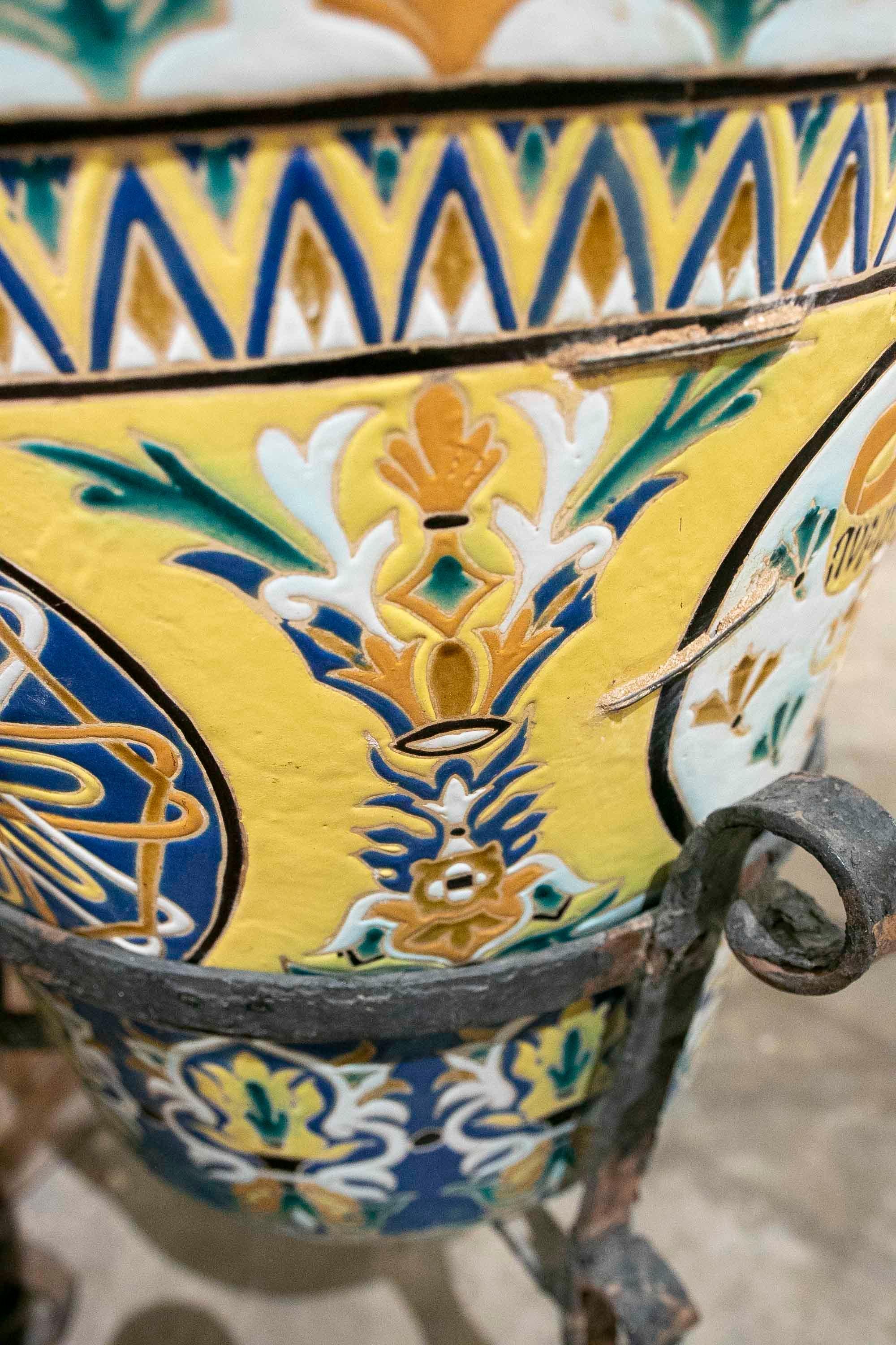 19th Century Glazed Ceramic Pottery Pot For Sale 9