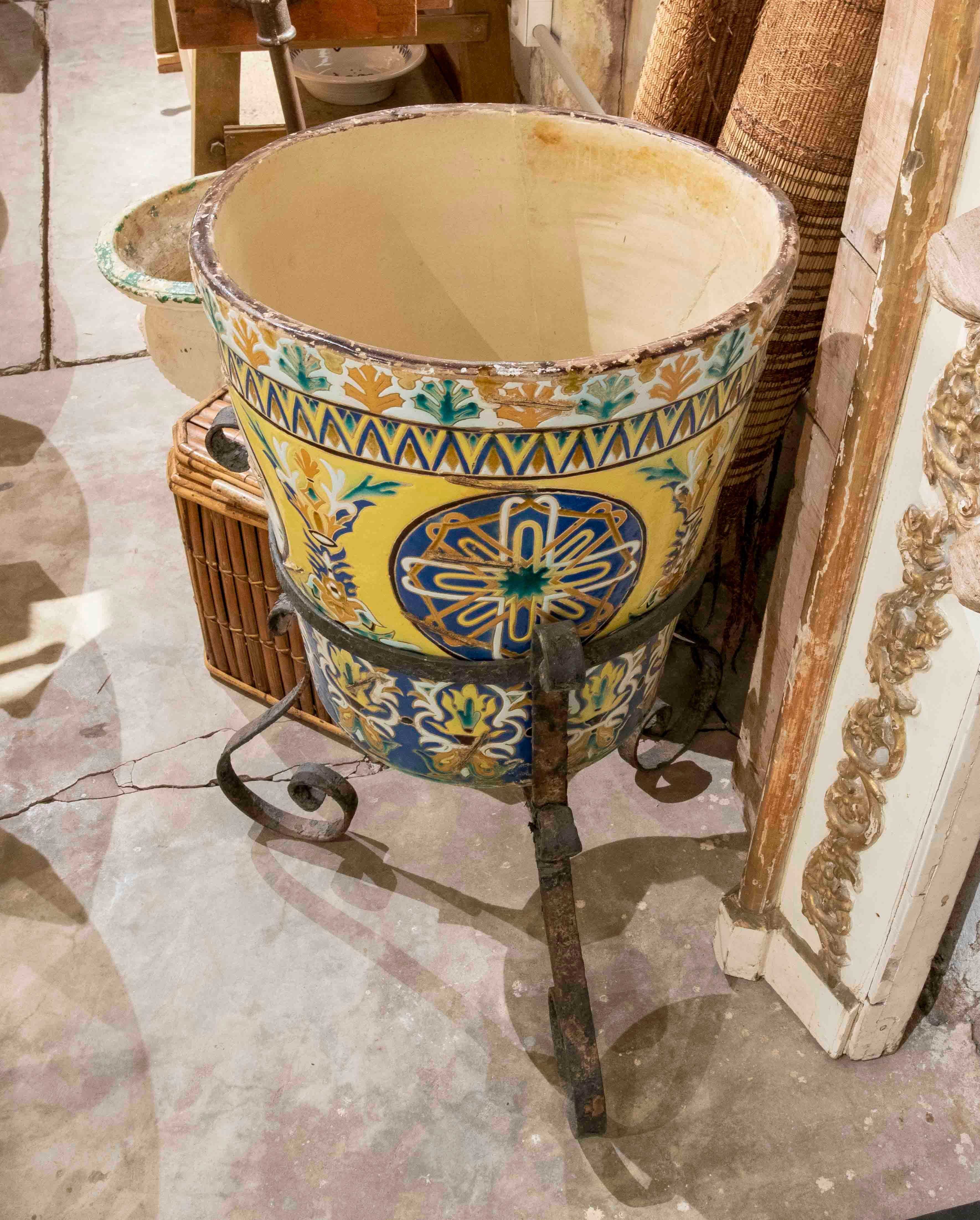 19th Century Glazed Ceramic Pottery Pot For Sale 13