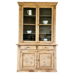 19th Century Glazed French Painted Cupboard