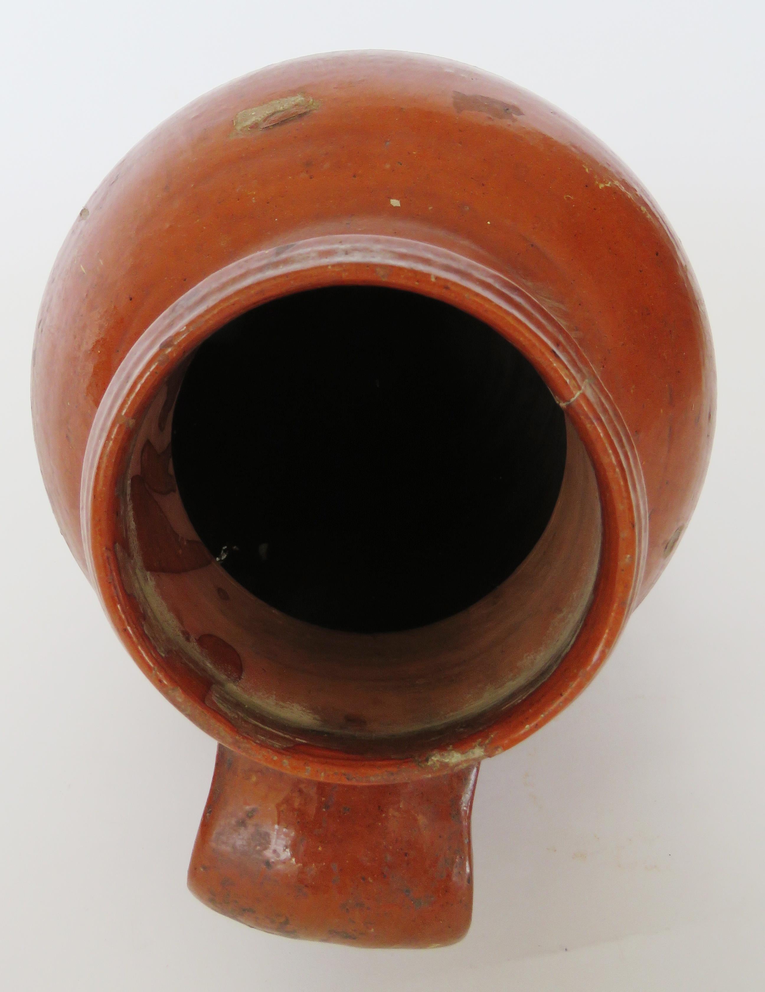 19th Century Glazed Honey Pot 5