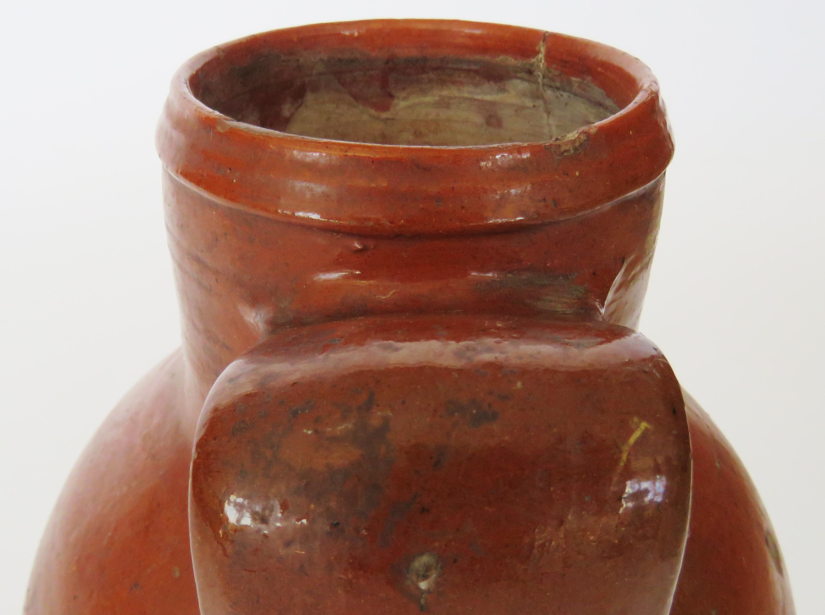 19th Century Glazed Honey Pot 4