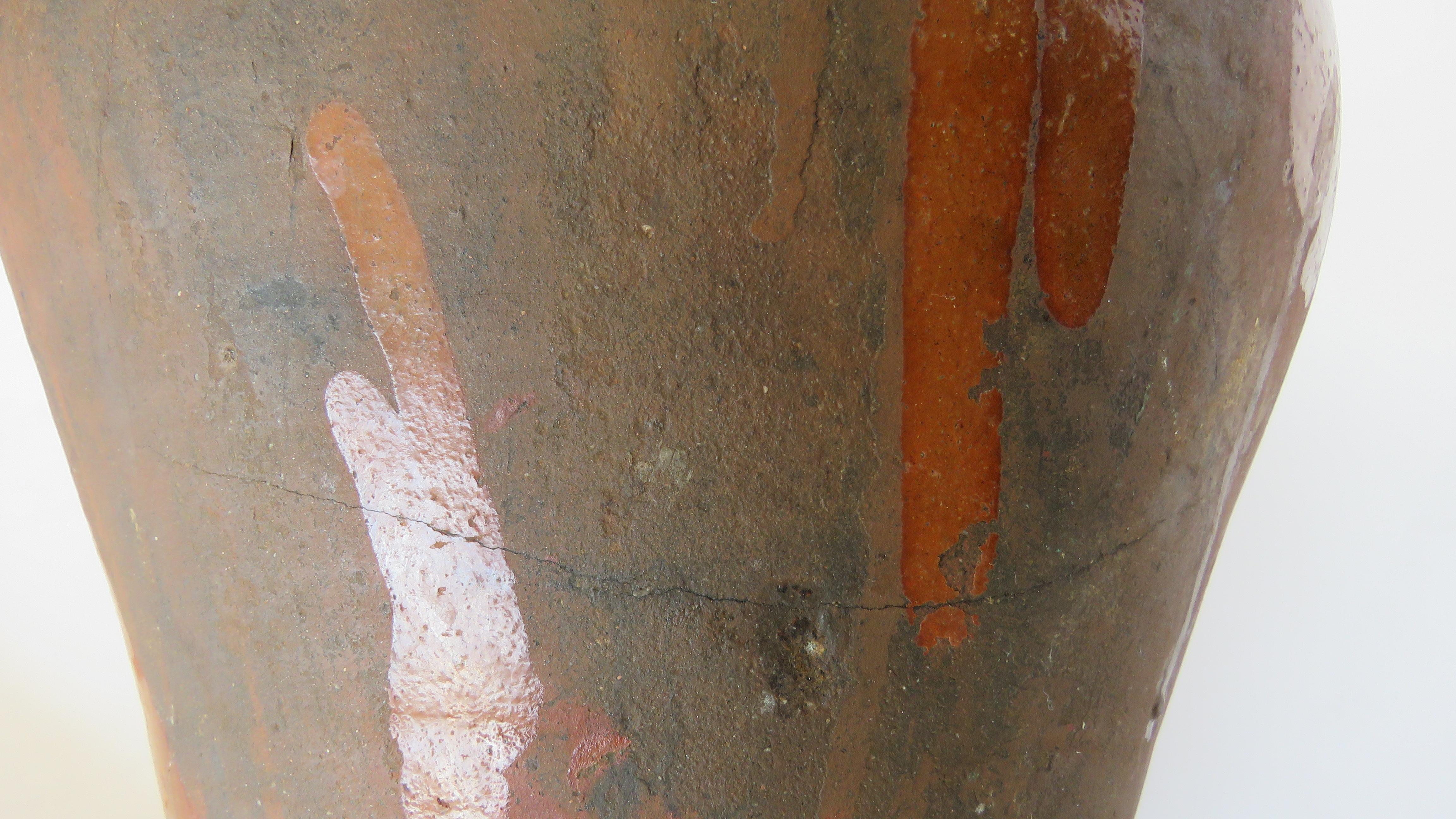 19th Century Glazed Olives Pot For Sale 5