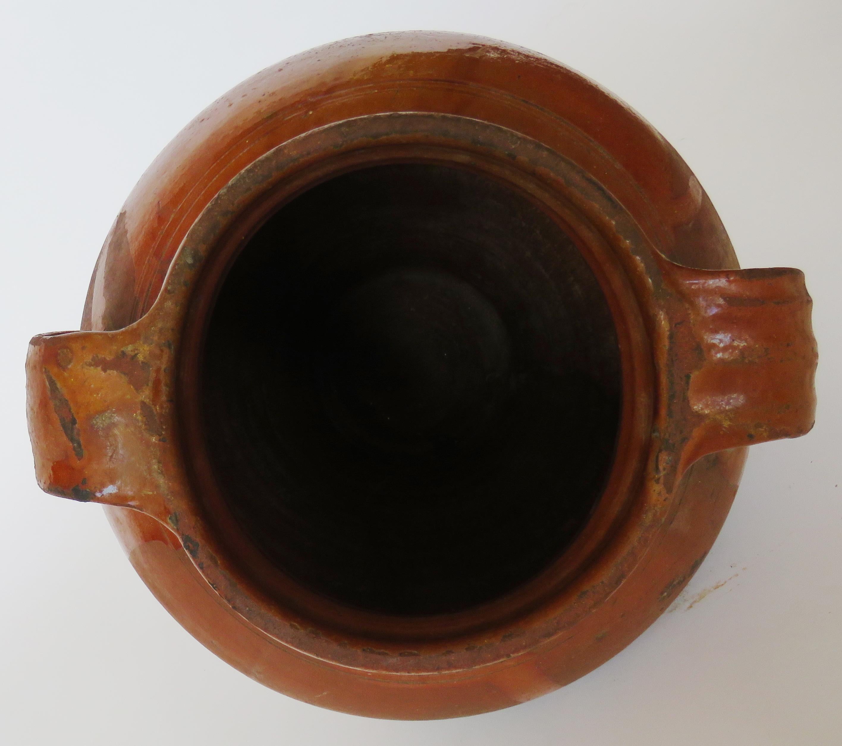 19th Century Glazed Olives Pot For Sale 6