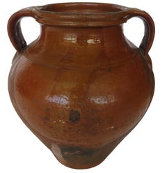 19th Century Glazed Olives Pot