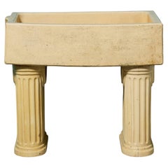 19th Century Glazed Stoneware Cane Coloured Sink by Charles Buick and Sons