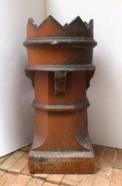 19th Century Glazed Stoneware English Chimney Pot