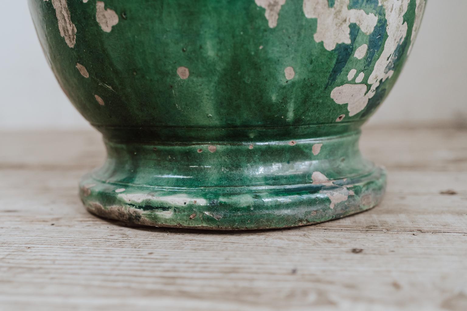 19th Century Glazed Terracotta Castelnaudary Vase/Jardinière/Planter 4