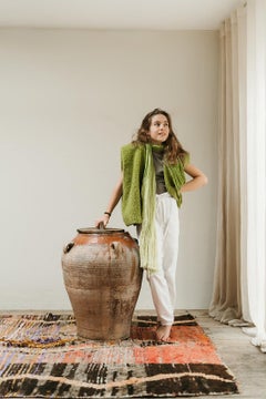 19th century glazed terra cotta olive oil jar/urn