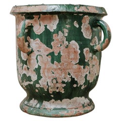 19th Century Glazed Terra Cotta Vase/Jardinière/Planter 