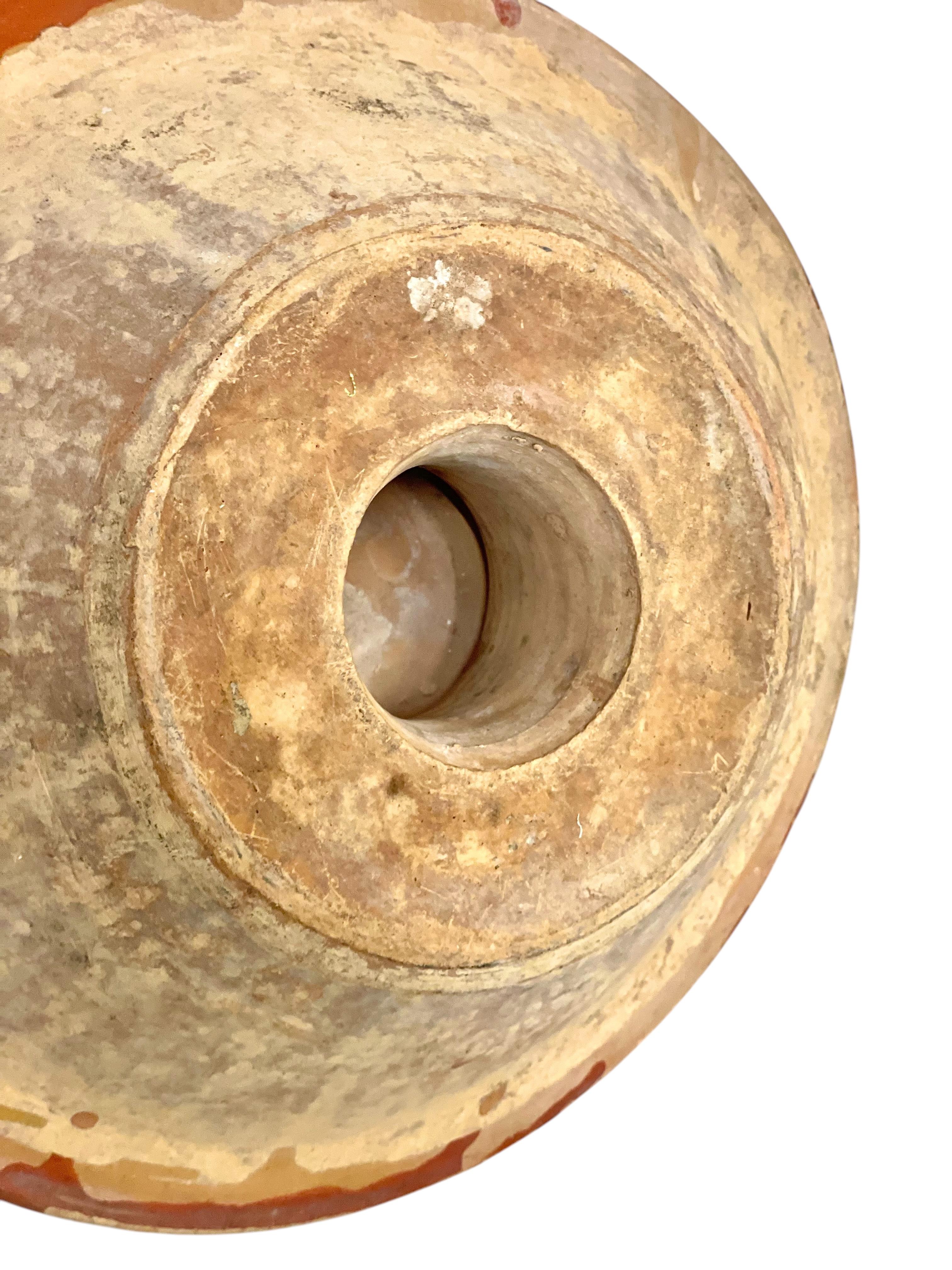 Tamis à fromage en terre cuite émaillée du 19e siècle vers 1800 en vente 2