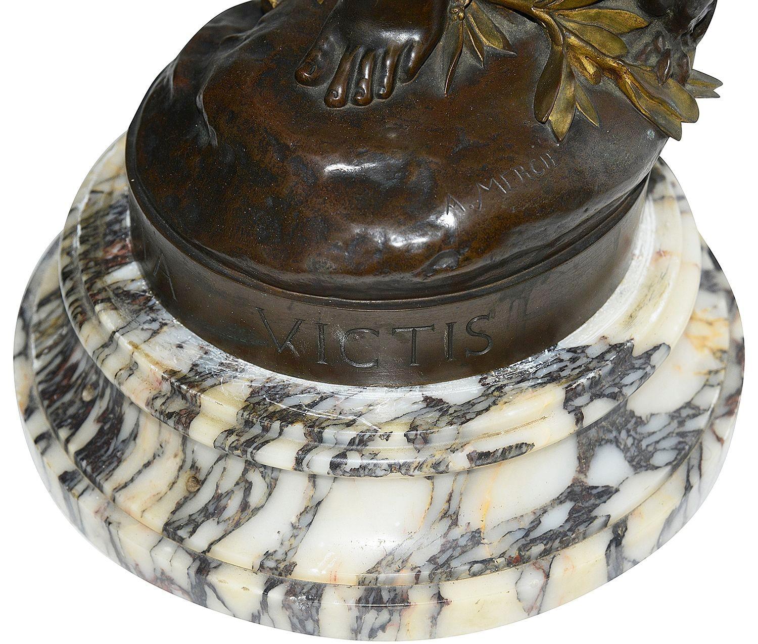 Statua in bronzo Gloria Victis del XIX secolo, di Barbedienne. in vendita 2