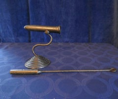 19th Century Goffering Flat Iron 'or Tally Iron' Complete with Heating Poker