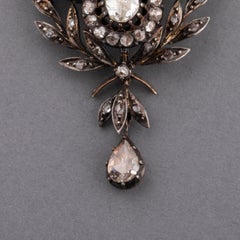 19th Century Gold and Diamonds Pendant