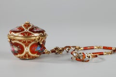 19th Century Gold and Enamel Vinaigrette