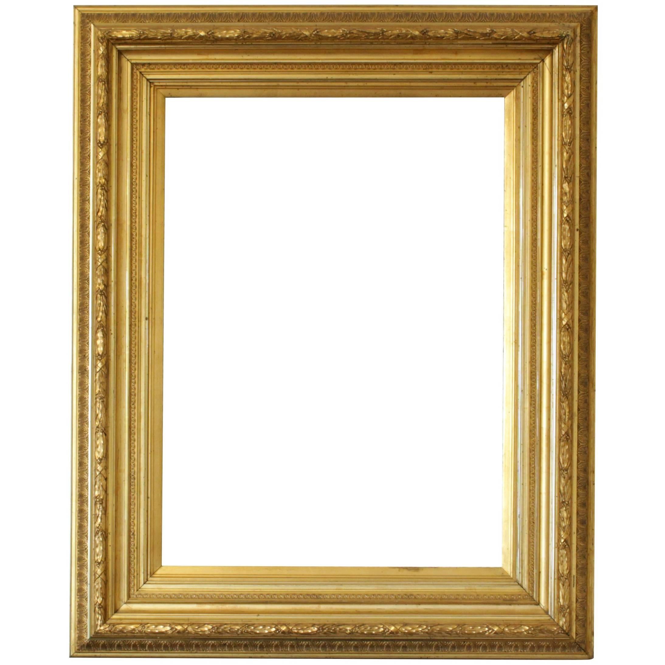 19th Century, Gold Biedermeier Frame for Mirror or Picture