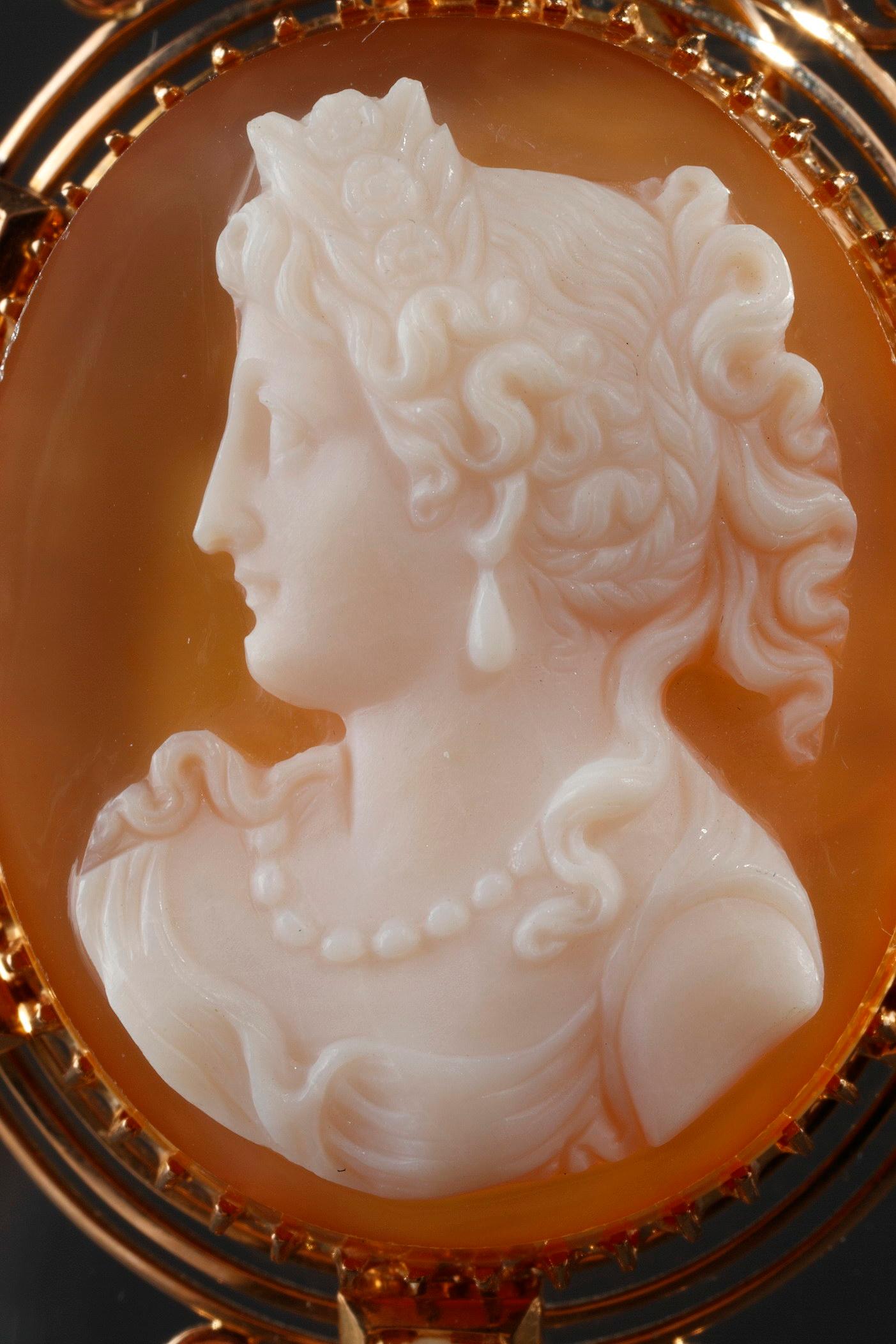 antique cameo pendant