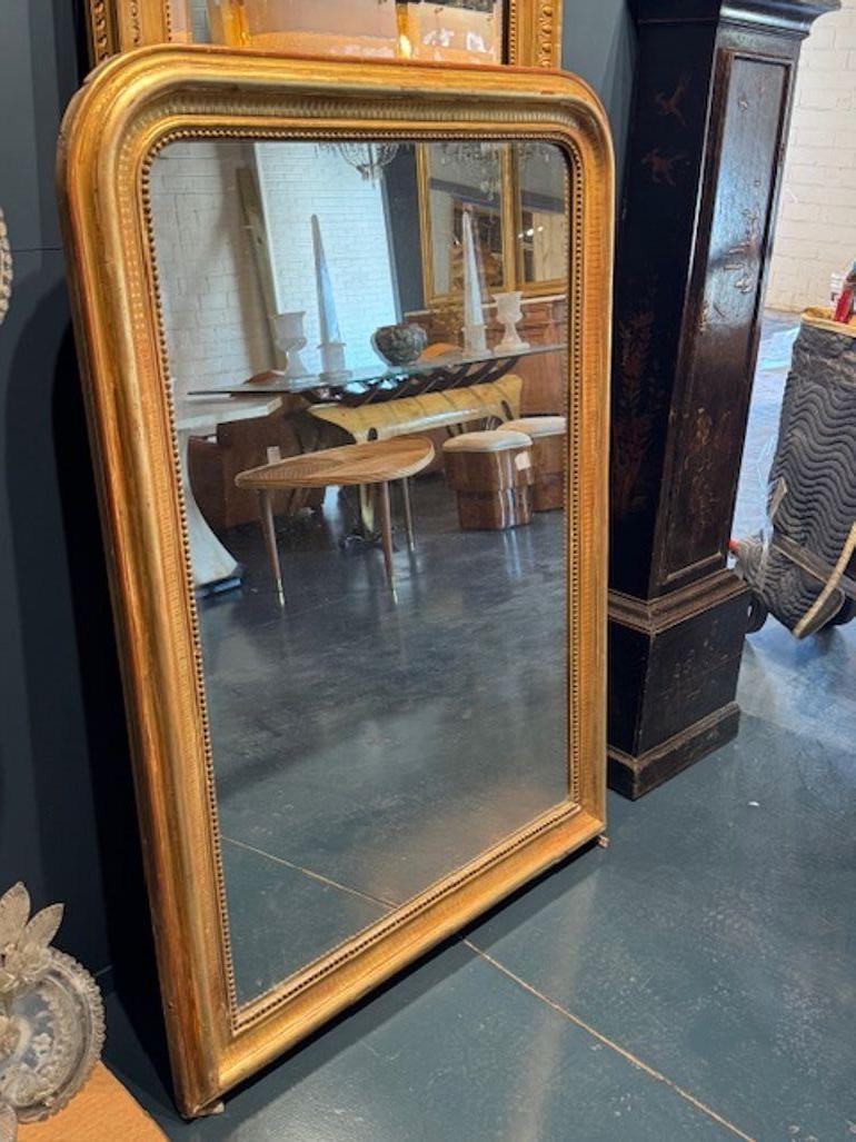 Louis-Philippe Miroir Louis Philippe français du 19ème siècle avec motif ligne en vente