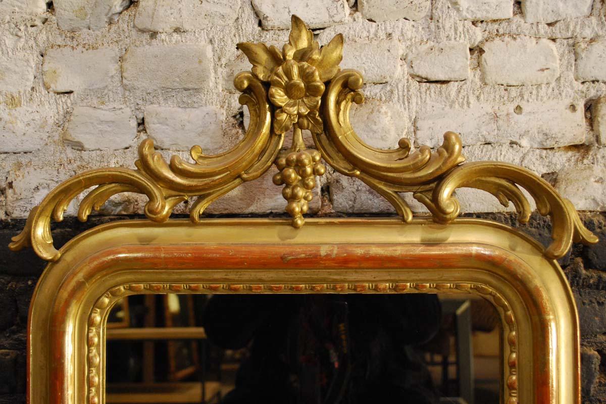 19th Century Gold Gilded Louis Philippe Mirror 1